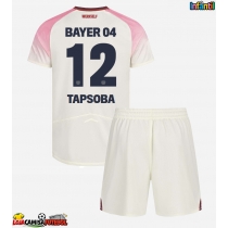 Camisa de Futebol Bayer Leverkusen Edmond Tapsoba #12 Equipamento Secundário Infantil 2025-26 Manga Curta (+ Calças curtas)